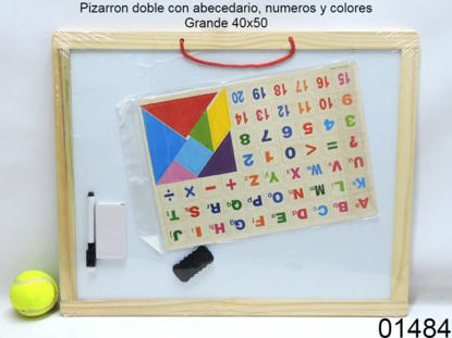 Imagen de PIZARRON DOBLE CON ABECEDARIO Y NUMEROS GRANDE 40X50 4.24